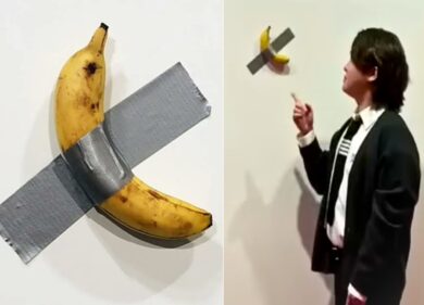 Cattelan, la banana più preziosa di sempre. La sua opera del frutto con lo scotch andrà all’asta per 1mln di dollari