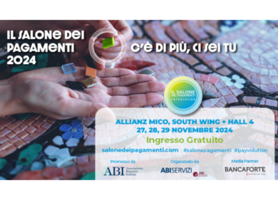 ABI, al via dal 27 al 29 novembre la nona edizione del Salone dei Pagamenti
