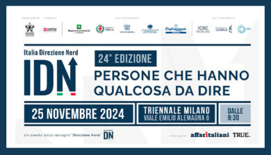 Lunedì 25 novembre torna Italia Direzione Nord. Tema della XXIV edizione: “Italia, cosa dai al mondo”?