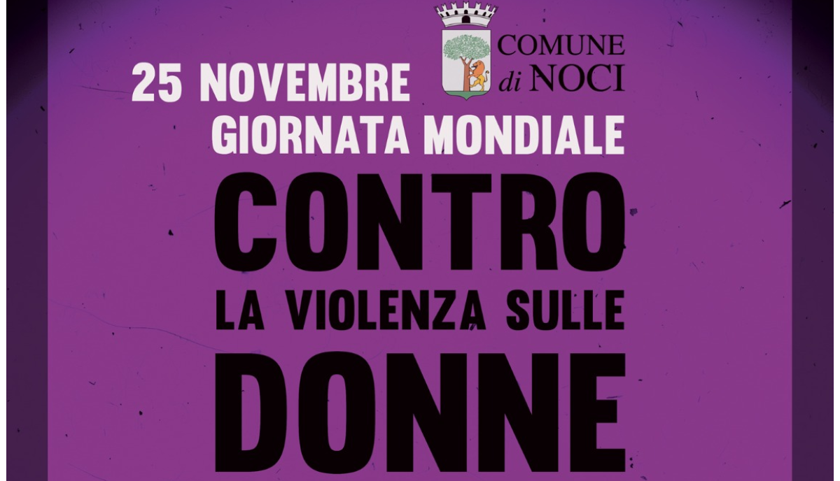 Comune di Noci: al via le iniziative per la Giornata contro la violenza sulle donne Comune di Noci: al via le iniziative per la Giornata contro la violenza sulle donne