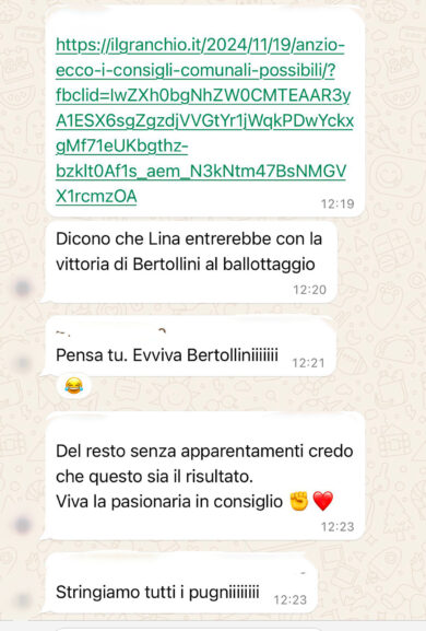 Nel ballottaggio di Anzio Rifondazione Comunista tifa per la destra (chat ed audio esclusivi)