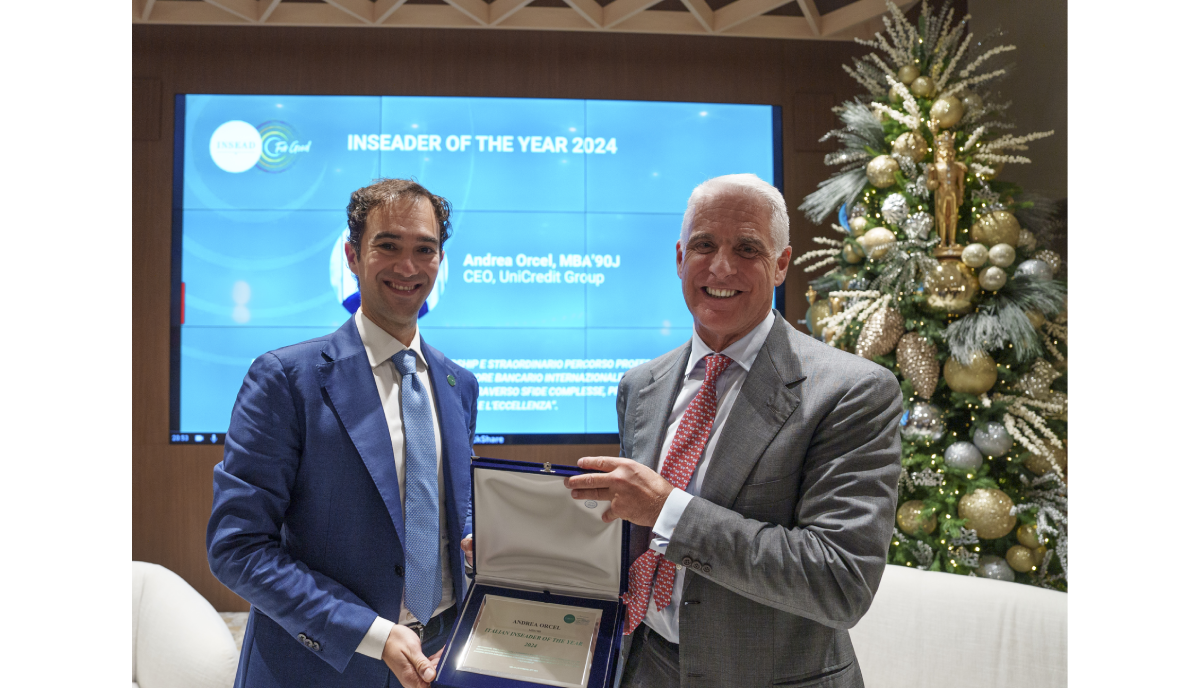 Unicredit, il CEO Andrea Orcel premiato “INSEADER of the Year 2024” Unicredit, il CEO Andrea Orcel premiato “INSEADER of the Year 2024”