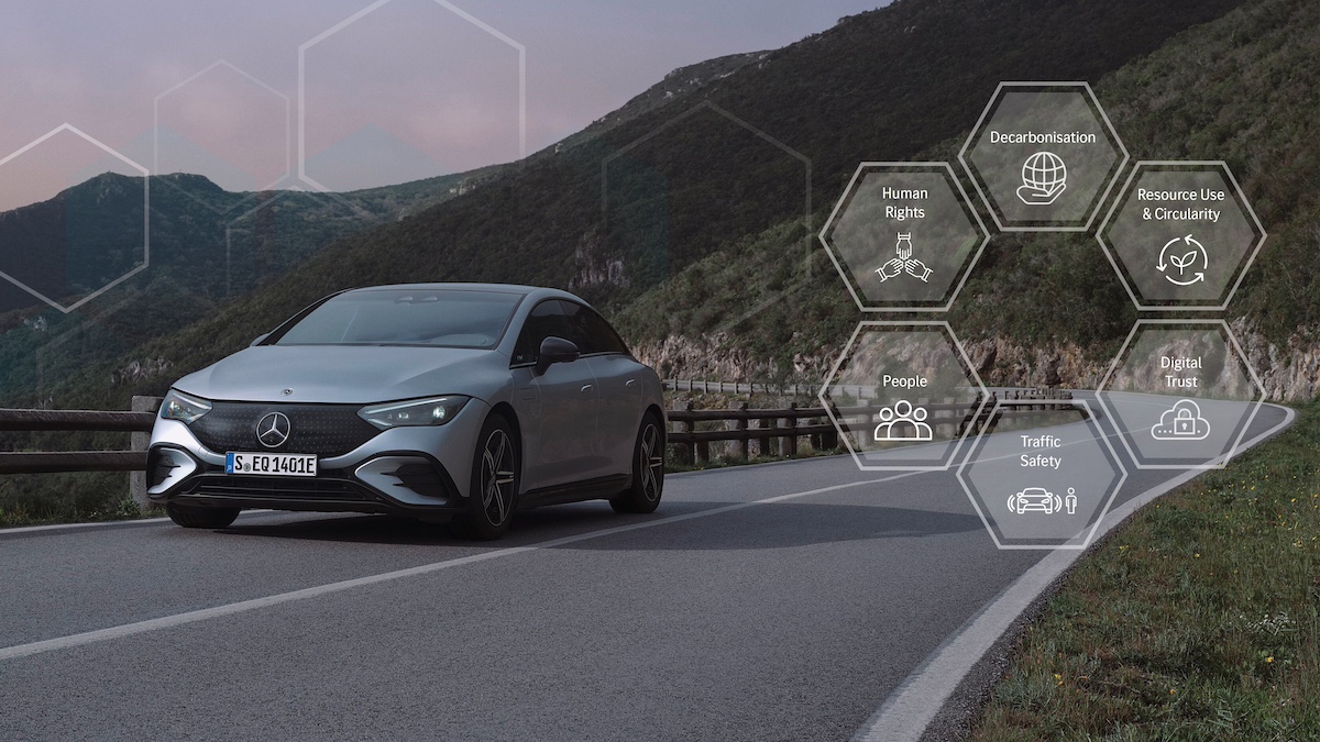 Mercedes-Benz presenta sei pilastri strategici per la sostenibilità Mercedes-Benz presenta sei pilastri strategici per la sostenibilità