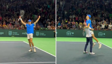 Tennis, l’Italia si prende anche la Davis: ecco il match point di Sinner, l’esultanza e l’abbraccio con Volandri | VIDEO