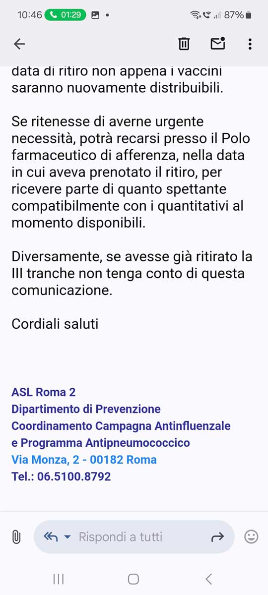 Covid, influenza e polmonite: Regione Lazio invita a vaccinarsi ma i vaccini non ci sono. La beffa: Asl Rm2 li ha finiti Covid, influenza e polmonite: Regione Lazio invita a vaccinarsi ma i vaccini non ci sono. La beffa: Asl Rm2 li ha finiti