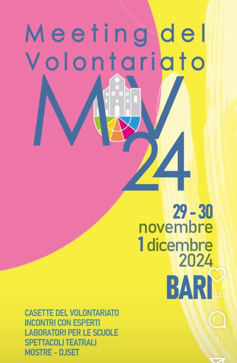 Bari, XVI edizione del Meeting del Volontariato: “IRRESPONSABILI”