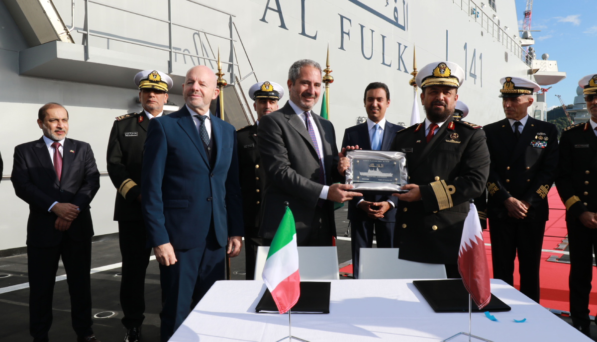 Fincantieri, consegnata l’unità anfibia LPD “Al Fulk” al Qatar Fincantieri, consegnata l’unità anfibia LPD “Al Fulk” al Qatar