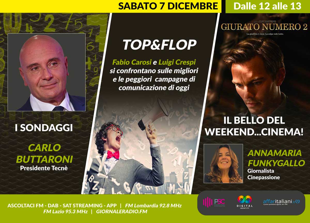 Sanità, salute, prevenzione e poi sondaggi, sino al cioccolato: la due giorni radiofonica di Spin Doctor con Luigi Crespi e Fabio Carosi Sanità, salute, prevenzione e poi sondaggi, sino al cioccolato: la due giorni radiofonica di Spin Doctor con Luigi Crespi e Fabio Carosi