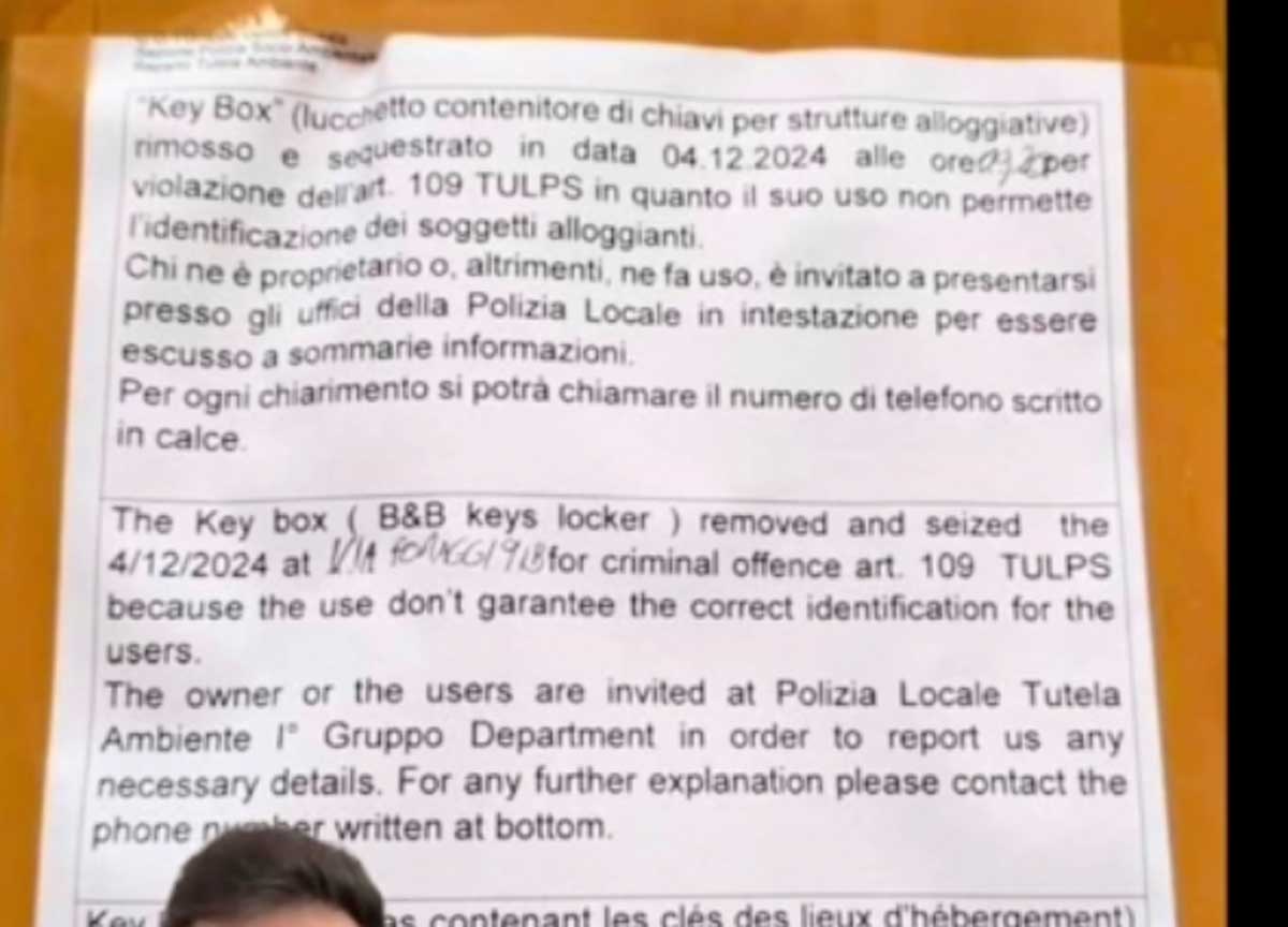 Affitti brevi: i vigili strappano le key box anche dai condomini e in malo modo. La rivolta social preannuncia le cause legali Affitti brevi: i vigili strappano le key box anche dai condomini e in malo modo. La rivolta social preannuncia le cause legali