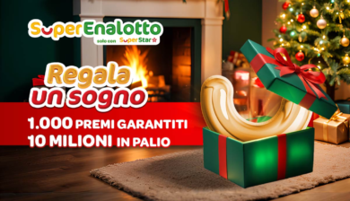 SuperEnalotto SuperStar, in arrivo l’iniziativa speciale di Natale che ti “Regala un sogno”!