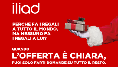 Iliad: la chiarezza al centro della campagna natalizia, tra ironia e la magia di Babbo Natale
