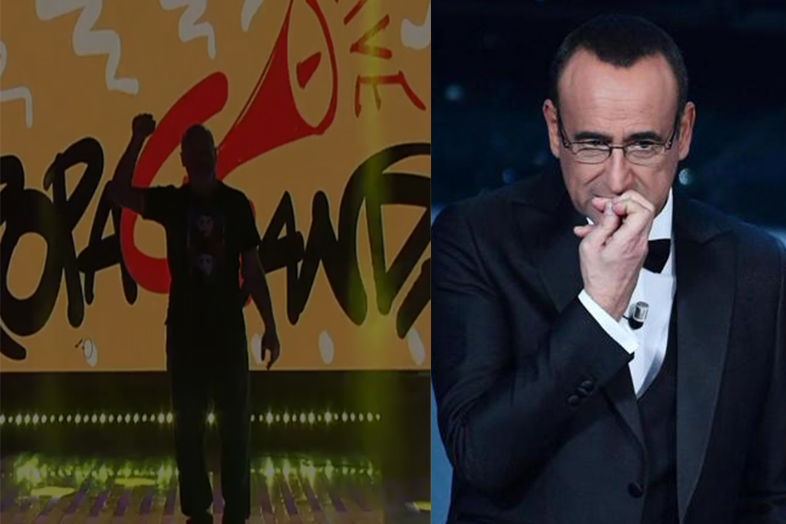 Sanremo, annuncio a Propaganda Live prende in contropiede Carlo Conti (e il picco negli ascolti tv) / VIDEO Sanremo, annuncio a Propaganda Live prende in contropiede Carlo Conti (e il picco negli ascolti tv) / VIDEO