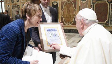 Banca Etica ricevuta in udienza da Papa Francesco in occasione del 25° anniversario