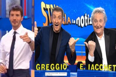 Ascolti tv, Striscia la Notizia mette le quinta: Greggio-Iacchetti più vicini a ‘re’ Stefano De Martino. Top e flop