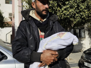 Morire di freddo a Gaza appena nati