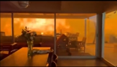 Los Angeles in fiamme, Elisabetta Canalis posta l’incendio che sta devastando la città