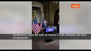 Trump inarrestabile: “Cambieremo il nome del Golfo del Messico in Golfo d’America”. Video Trump inarrestabile: “Cambieremo il nome del Golfo del Messico in Golfo d’America”. Video