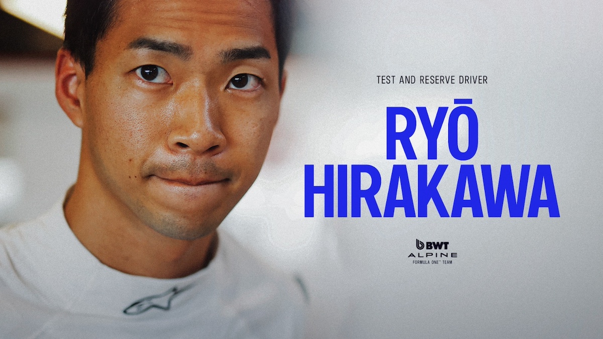 Ryō Hirakawa Entra in BWT Alpine F1: Sarà Pilota di Riserva e Collaudatore per il 2025 Ryō Hirakawa Entra in BWT Alpine F1: Sarà Pilota di Riserva e Collaudatore per il 2025