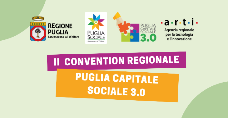 Terzo Settore: PugliaCapitaleSociale 3.0 a Bari la III Convention Terzo Settore: PugliaCapitaleSociale 3.0 a Bari la III Convention