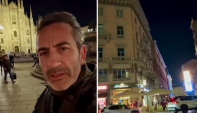 La Iena Matteo Viviani sventa una rapina in Duomo a Milano da parte di tre ragazzi