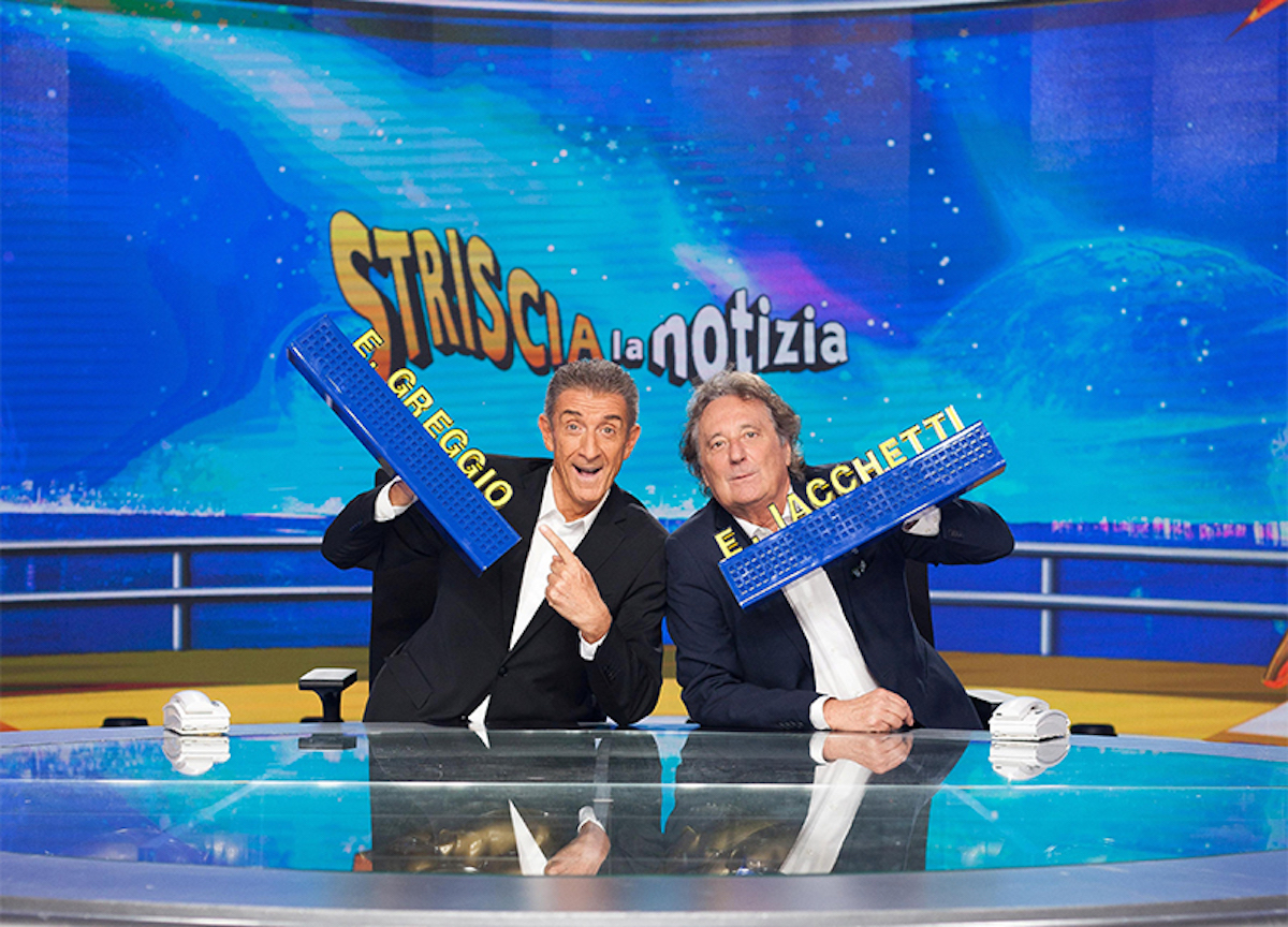 Ascolti tv, Greggio-Iacchetti non bastano: Striscia la Notizia va giù (De Martino stellare). Gruber sbaraglia Poletti-Barra. Trend Auditel Ascolti tv, Greggio-Iacchetti non bastano: Striscia la Notizia va giù (De Martino stellare). Gruber sbaraglia Poletti-Barra. Trend Auditel