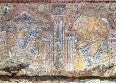 La Domus Aurea come non l’avete mai vista: blu egizio, ocra gialla e rosso