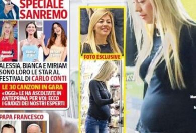 Boccia incinta? Spunta la foto con il pancione a Pompei. “Oggi” pubblica lo scatto