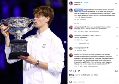 Jannik Sinner, trionfa anche sui social dopo Melbourne
