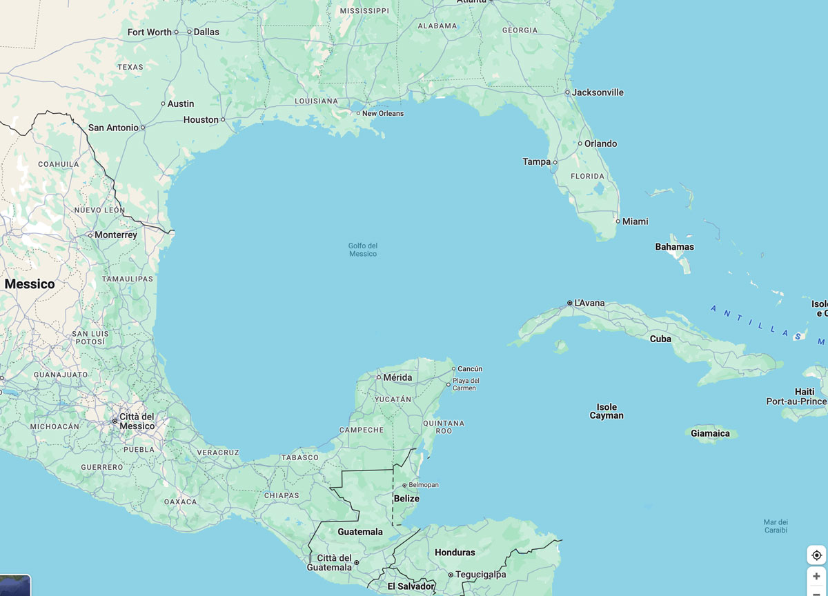 Il Golfo del Messico in Usa non esiste più. Google maps: “Golfo d’America Il Golfo del Messico in Usa non esiste più. Google maps: “Golfo d’America
