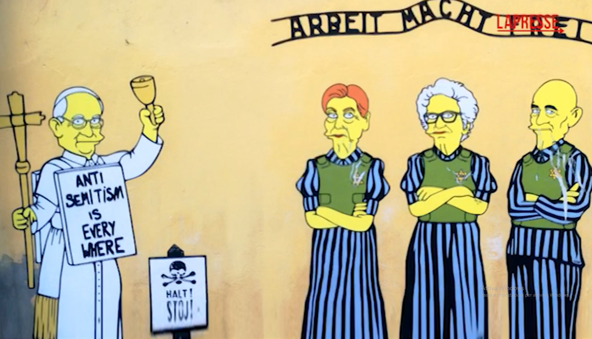Raid antisemitico a Milano, sfregiati i murales di Edith Bruck, Liliana Segre e Sami Modiano Raid antisemitico a Milano, sfregiati i murales di Edith Bruck, Liliana Segre e Sami Modiano