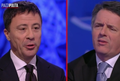 “Sei un incrocio tra…”: scontro al vetriolo Renzi vs Bocchino a Piazzapulita- VIDEO