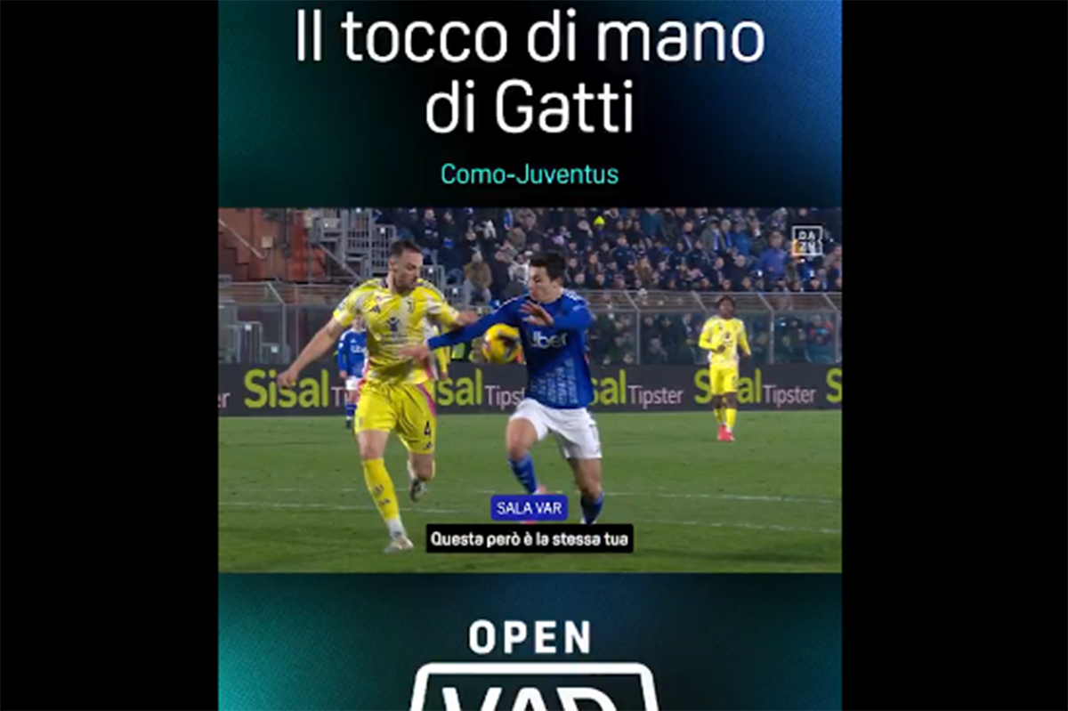Como-Juventus, mano di Gatti: rigore per l’Avar… no per il Var. L’audio Como-Juventus, mano di Gatti: rigore per l’Avar… no per il Var. L’audio