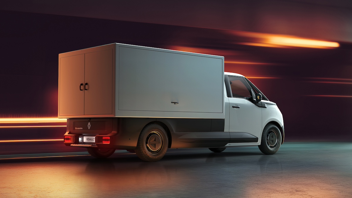 Renault rivoluziona i veicoli commerciali elettrici con Estafette, Goelette e Trafic Renault rivoluziona i veicoli commerciali elettrici con Estafette, Goelette e Trafic