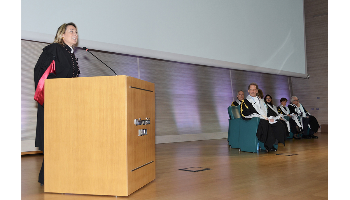 Lindon attore del contemporaneo Master ad honorem  alla IULM