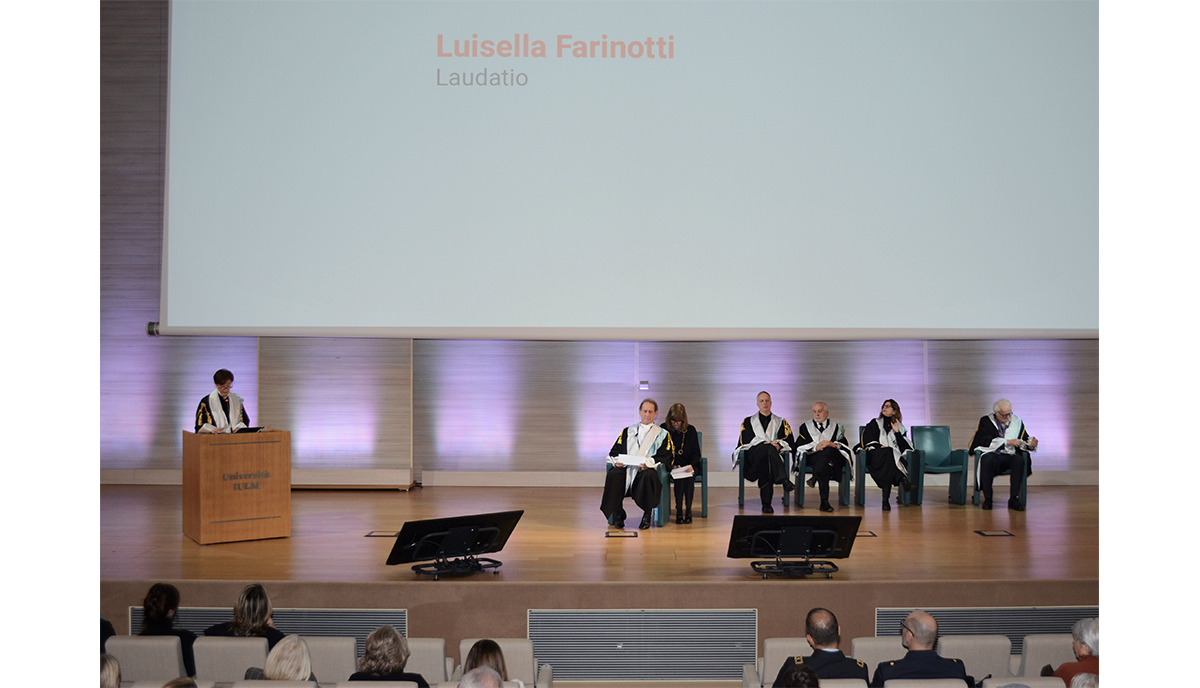 Lindon attore del contemporaneo Master ad honorem  alla IULM