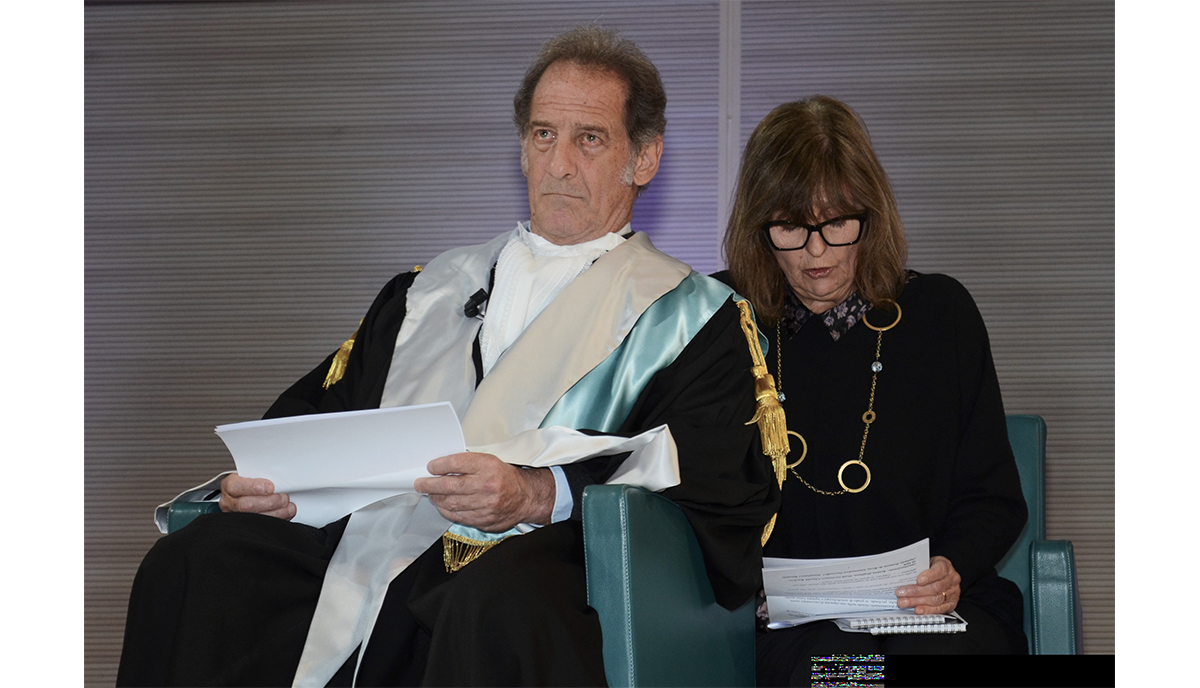 Lindon attore del contemporaneo Master ad honorem  alla IULM