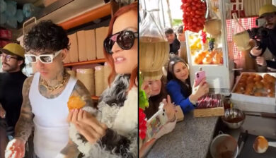 Sanremo 2025, Tony Effe-Noemi che coppia: nel chiosco dello chef Ruben cantano “Ma che ce frega ma che ce importa”- VIDEO