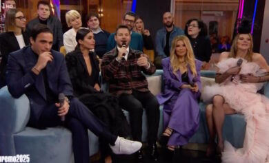 Ascolti tv, il DopoFestival vola oltre il 55% di share. Ma Selvaggia Lucarelli è in imbarazzo…