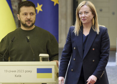 Ucraina, Zelensky sente Meloni: “L’Ue sia nei negoziati”. E da Monaco alza il tiro: “Servono truppe di difesa europee”