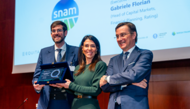 Snam premiata da EQUITA per l’innovazione nel mercato dei capitali