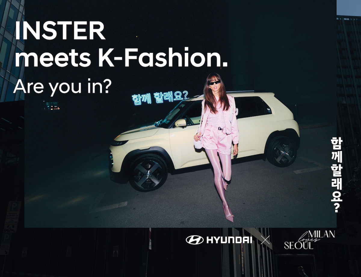 Hyundai INSTER protagonista a Milan Loves Seoul: design e sostenibilità in scena alla Fashion Week