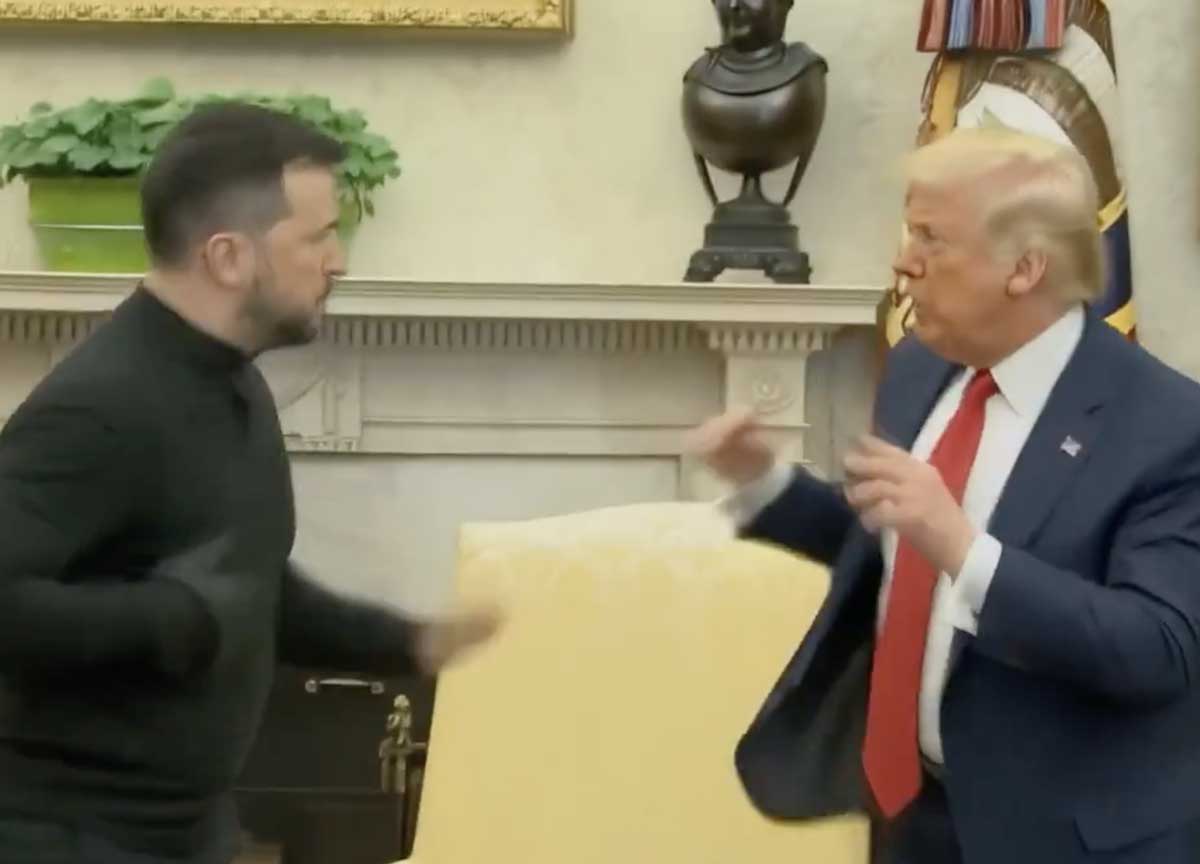 AI fuori controllo: l’incontro Trump e Zelenski diventa una scazzottata. IL VIDEO AI fuori controllo: l’incontro Trump e Zelenski diventa una scazzottata. IL VIDEO