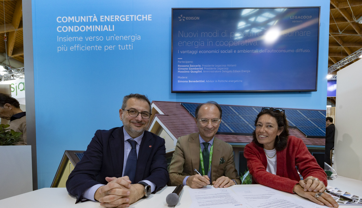 Edison, siglato un protocollo di collaborazione con Legacoop Abitanti per l’autoconsumo di energia Edison, siglato un protocollo di collaborazione con Legacoop Abitanti per l’autoconsumo di energia