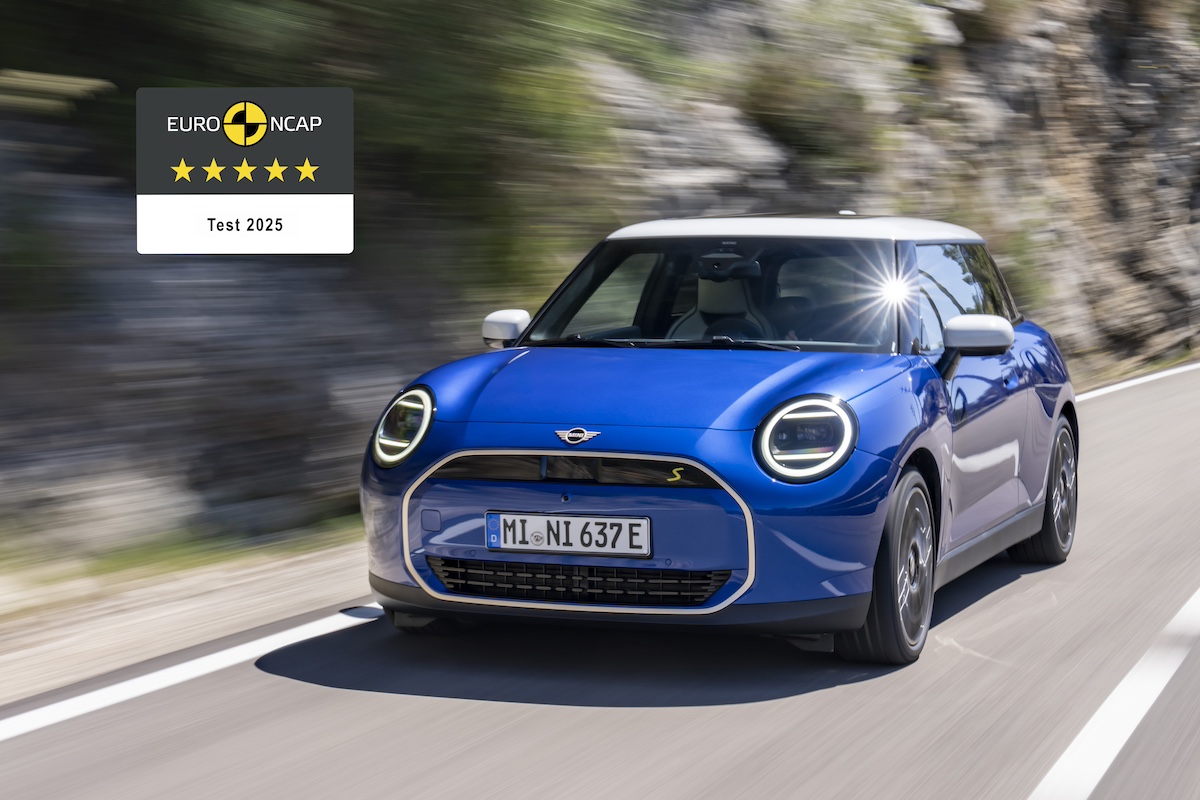 La MINI Cooper Electric raggiunge la valutazione massima nei test Euro NCAP
