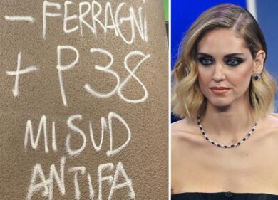 “- Ferragni + P38”, scritta choc in metro a Milano evoca gli Anni di Piombo