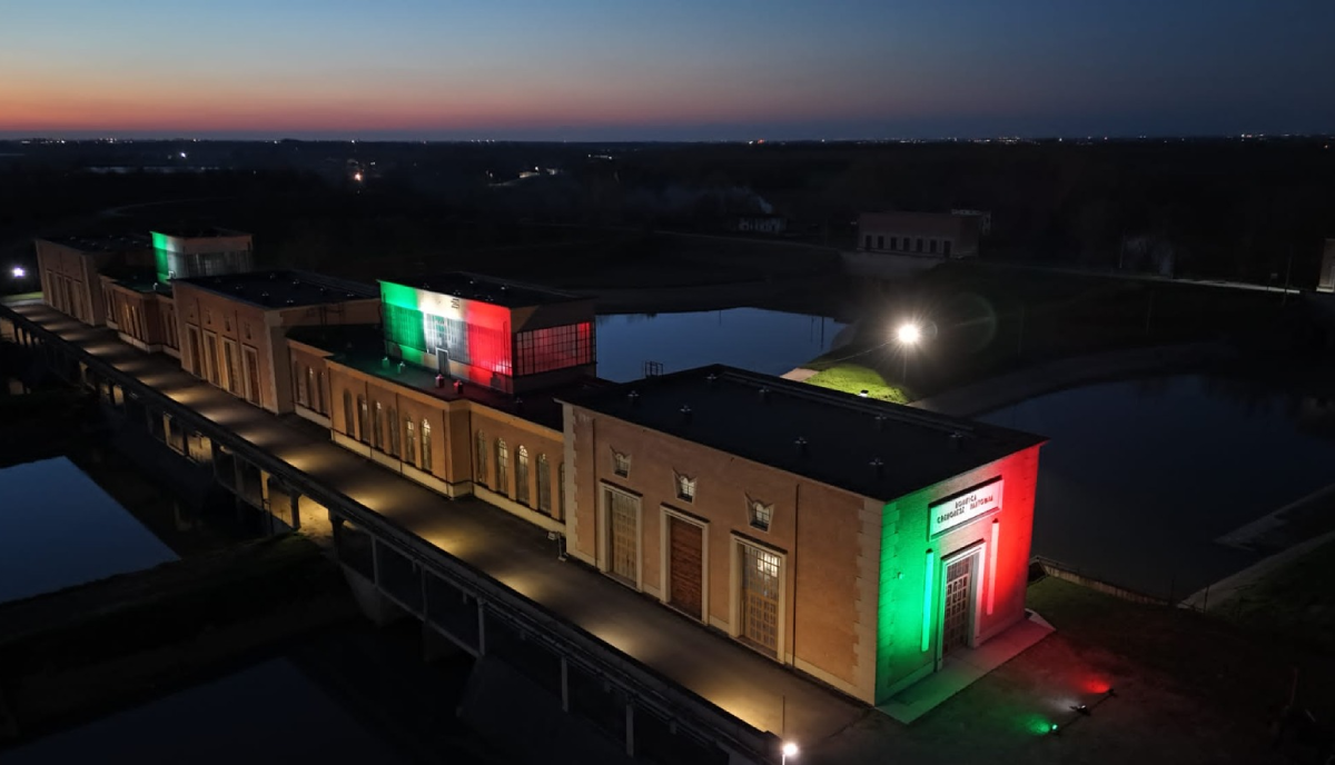 ANBI, il 18 marzo gli impianti idraulici italiani saranno illuminati con il tricolore ANBI, il 18 marzo gli impianti idraulici italiani saranno illuminati con il tricolore