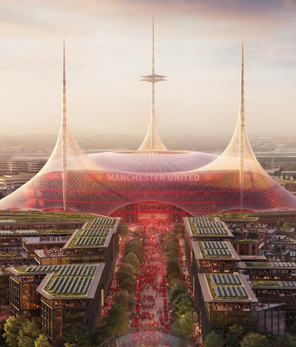 Il nuovo stadio del Manchester United: progetto, costi, tempi Il nuovo stadio del Manchester United: progetto, costi, tempi
