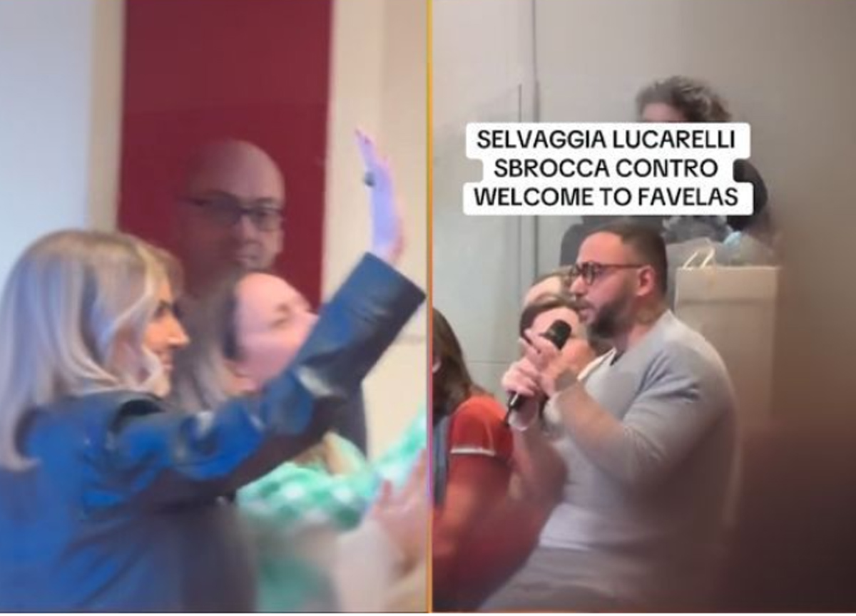 Welcome to Favelas attacca Selvaggia Lucarelli: dito medio e minacce di querele durante la presentazione di un libro Welcome to Favelas attacca Selvaggia Lucarelli: dito medio e minacce di querele durante la presentazione di un libro