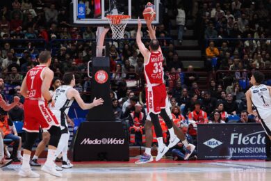 Mirotic affonda Trento, l’Olimpia Milano vede il secondo posto. Messina: “Ora a Madrid senza fare conti”