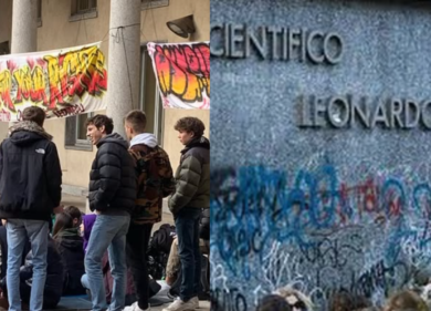 Occupato il liceo Leonardo da Vinci di Milano: si contesta la limitata libertà di espressione. Anche la Digos sul posto